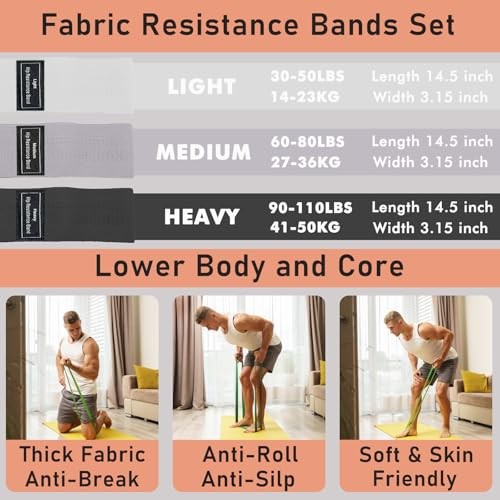 Enigmayime Pilates Ring Kit Adjustable Ankle Wrist Weights Resistance Bands