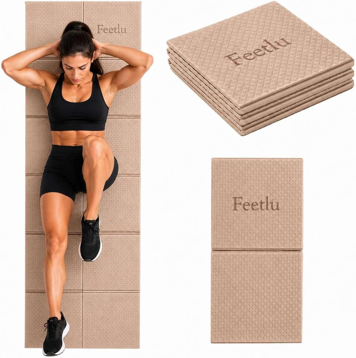 Portable Foldable Yoga Mat – 6mm Thick, Lightweight & Anti-Slip for Travel