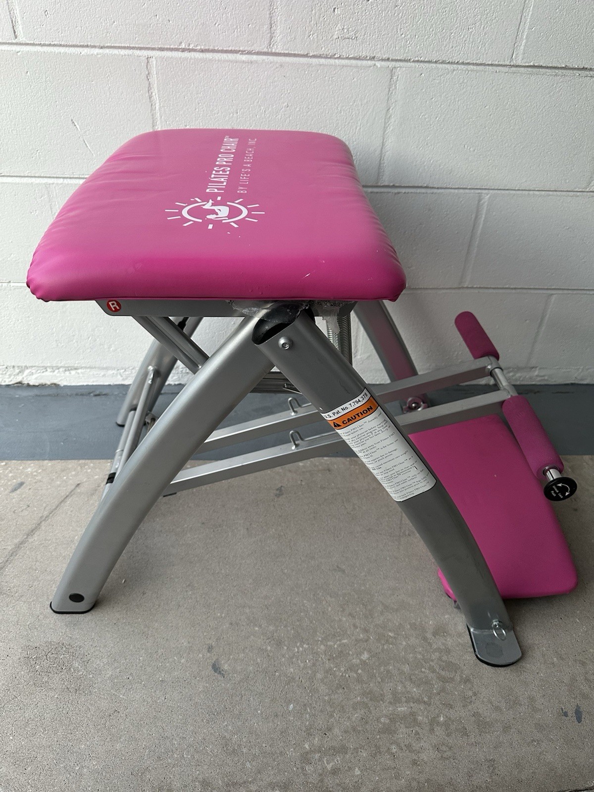 Pilates Pro Chair Pink Life&rsquo;s a Beach Inc Includes Side Sculpting Handles DVDs