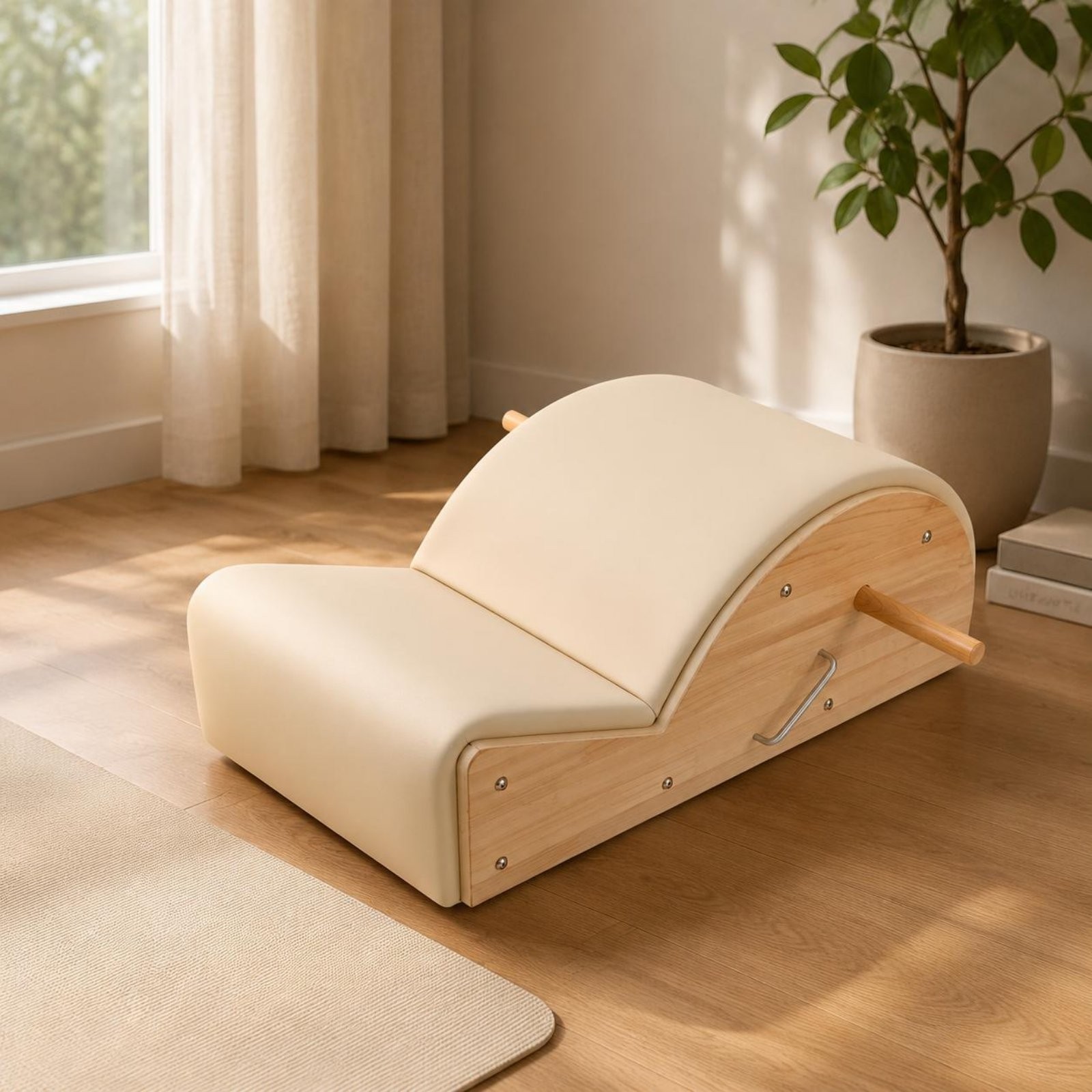 Pilates Spine Corrector Padded Back Aid Instructor Carrying Handle