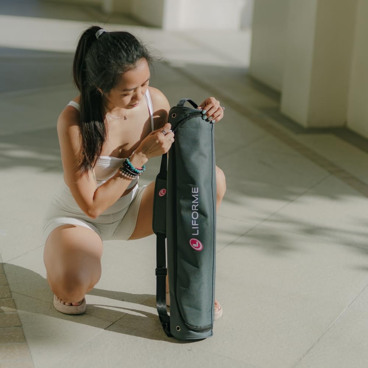 LIFORME Original Yoga Mat & Ultimate Everyday Yoga Mat Cleaner- Bundle Pack R