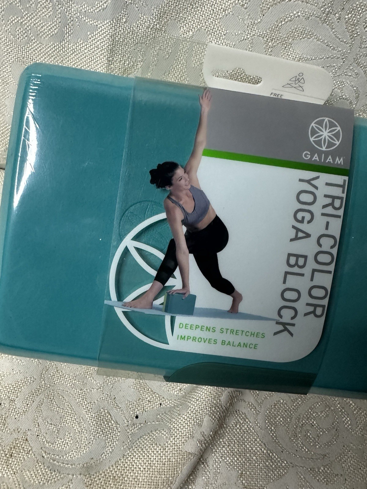 Gaiam Foam Yoga Block – Supportive Foam Soft Non-Slip Surface for Yoga W Socks