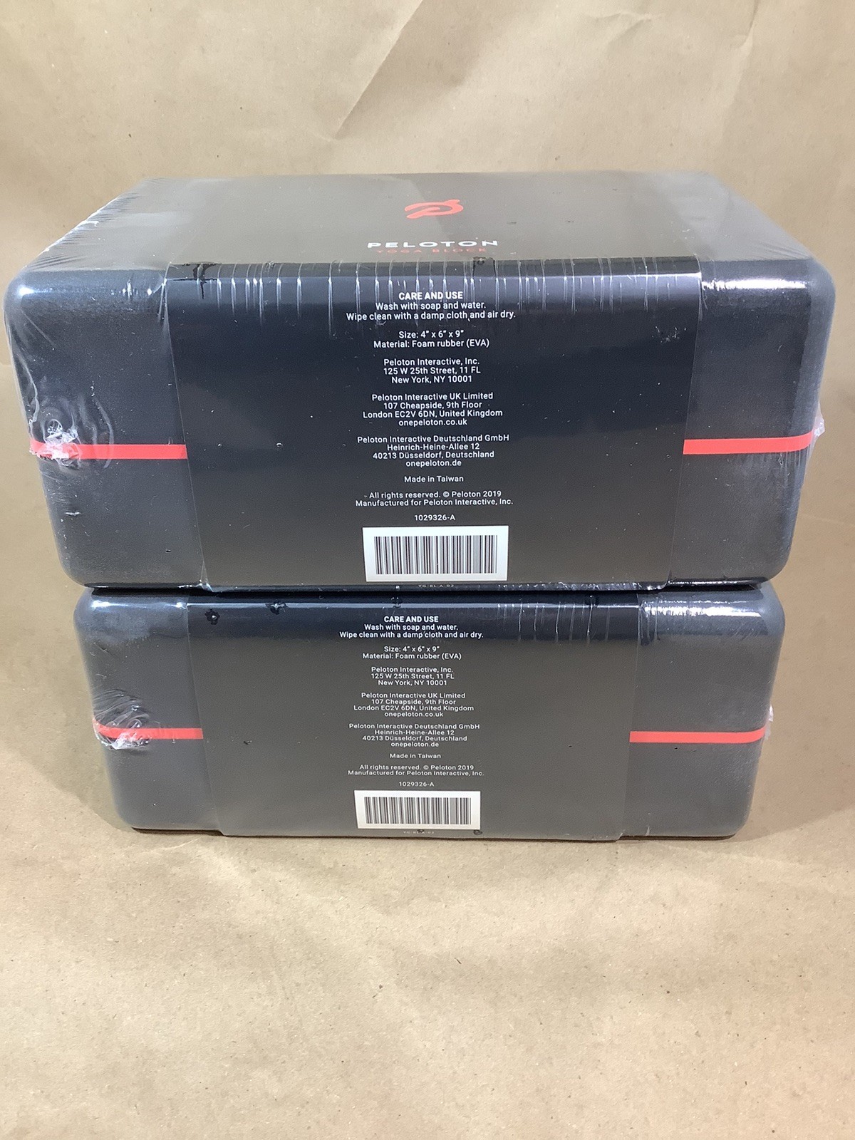 Peloton Yoga Block Set Of 2 Foam 4x6x9 Sealed