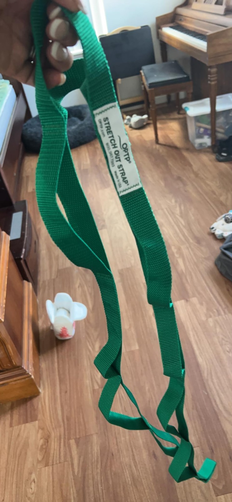 Durable Nylon Stretch Strap with Exercise Guide – Enhance Mobility & Flexibility