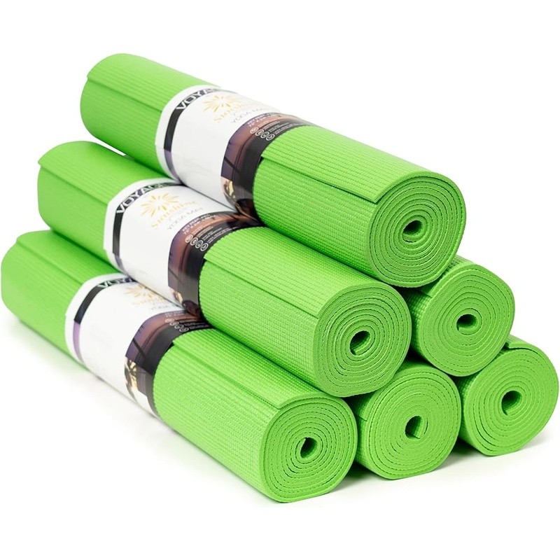 Thick Non-Slip Exercise Mats Set Yoga Pilates Home Gym Stability Support New