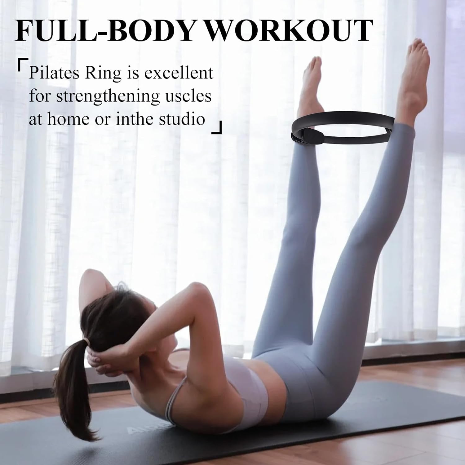 12 Pack Pilates Ring Set – 15 Inch Magic Circle Bulk Yoga Fitness Rings for Full