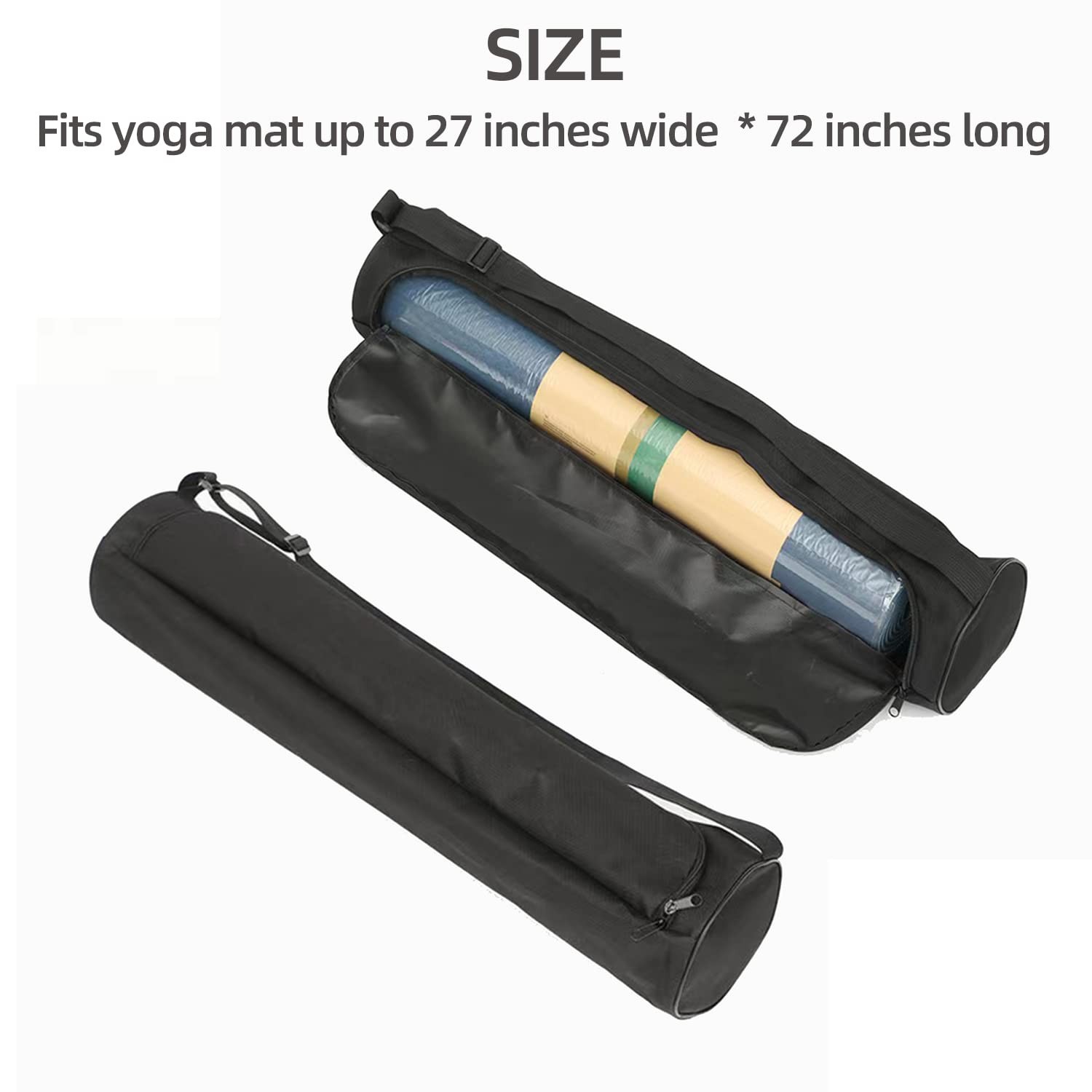 Yoga Mat Bag for Women & Men,Travel Yoga Gym Bag for 1/4&Prime; 1/3&Prime; Thick Exercise Yo