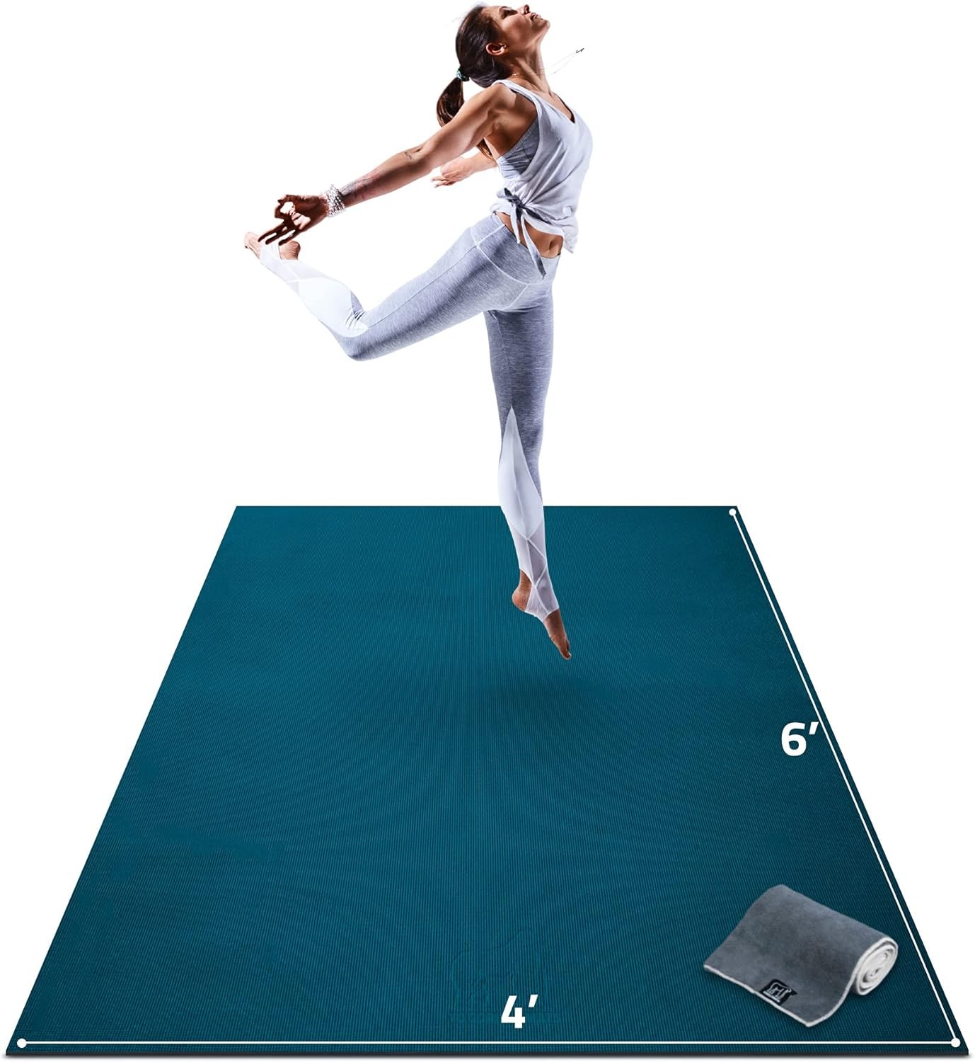 Gorilla Mats 6×4 Foot Extra Thick Yoga Mat Non Slip