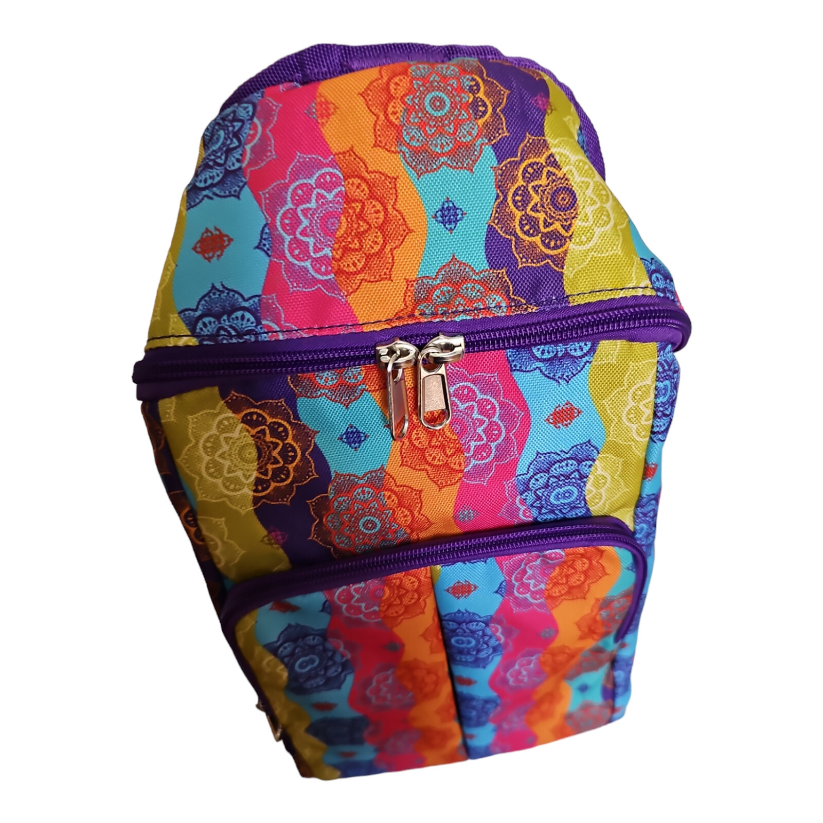 Hand & Helper Yoga Mat Bag Multicolor Pockets Water Bottle Mesh Pockets READ