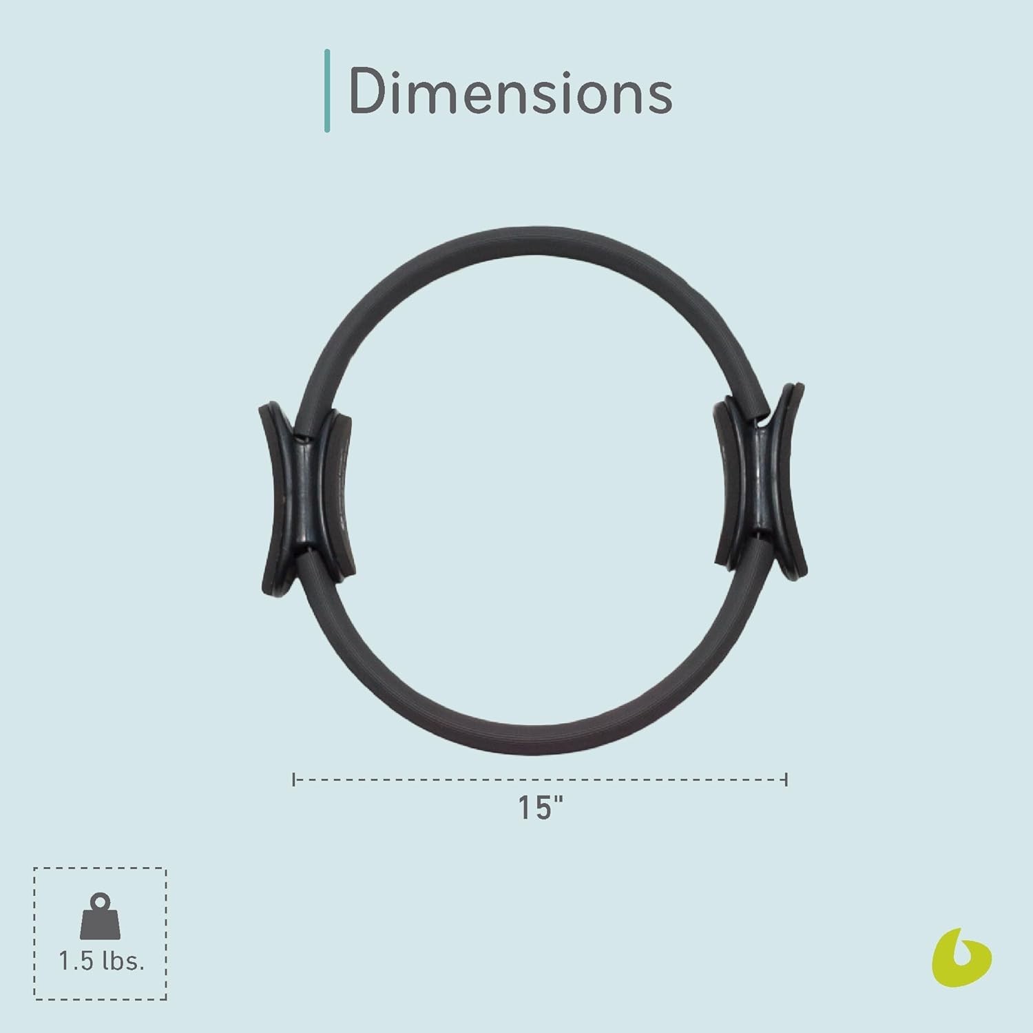 Beginner-Friendly 15-Inch Pilates Circle – Perfect for Body Alignment & Strength