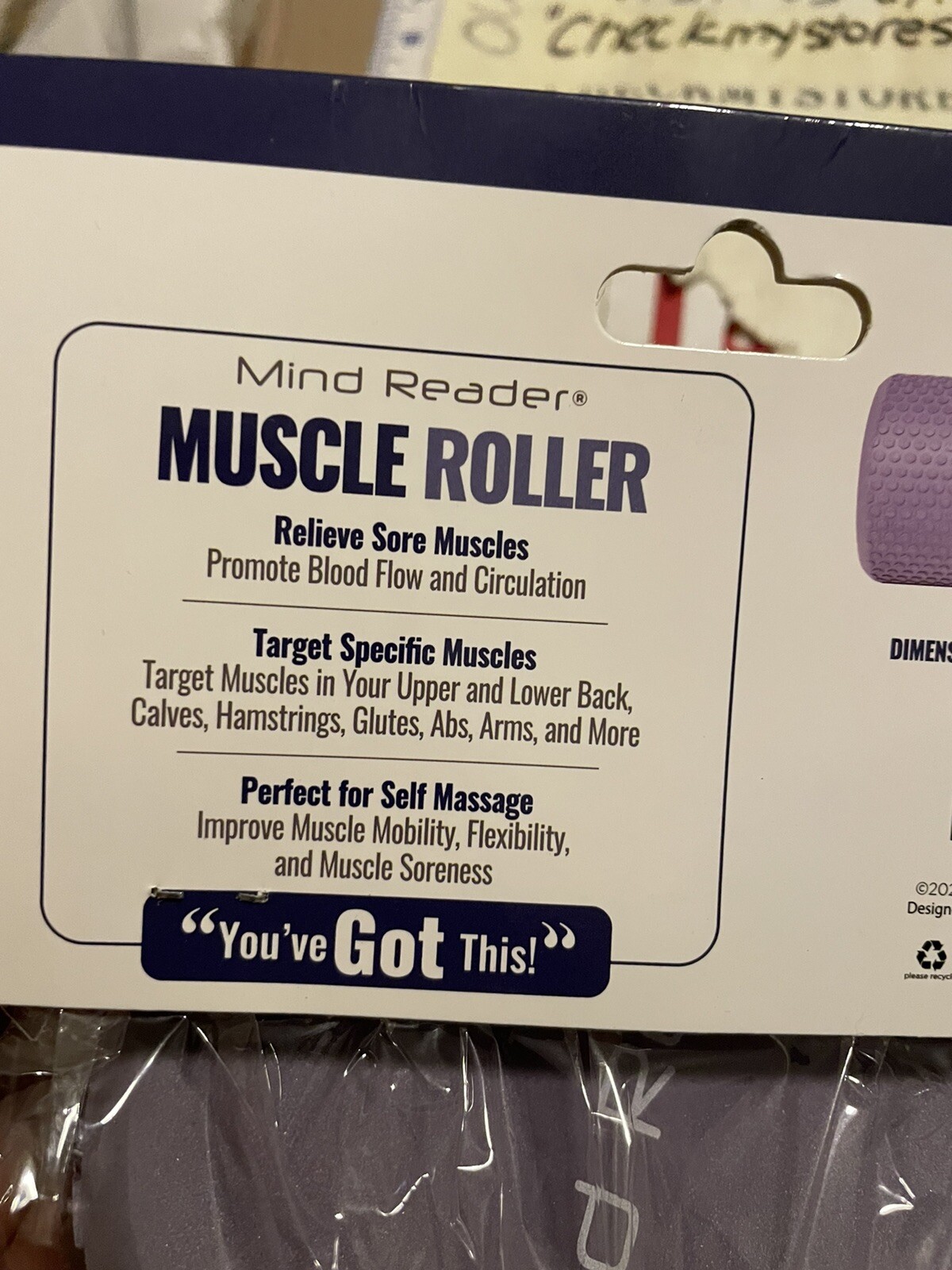2X New Mind Reader Muscle Roller High Density Round Foam 12”X 6” Diameter