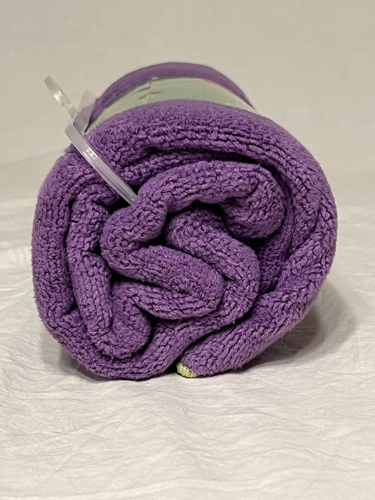 Gaiam Yoga Mat Towel Purple Full Size Microfiber Stay Dry Absorbent 26”x70” NEW