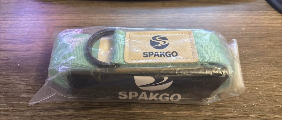NEW! Spakgo Yoga Stretch Strap 100% Polyester Fiber 8ft x1.5In Strap -Coral/Mint