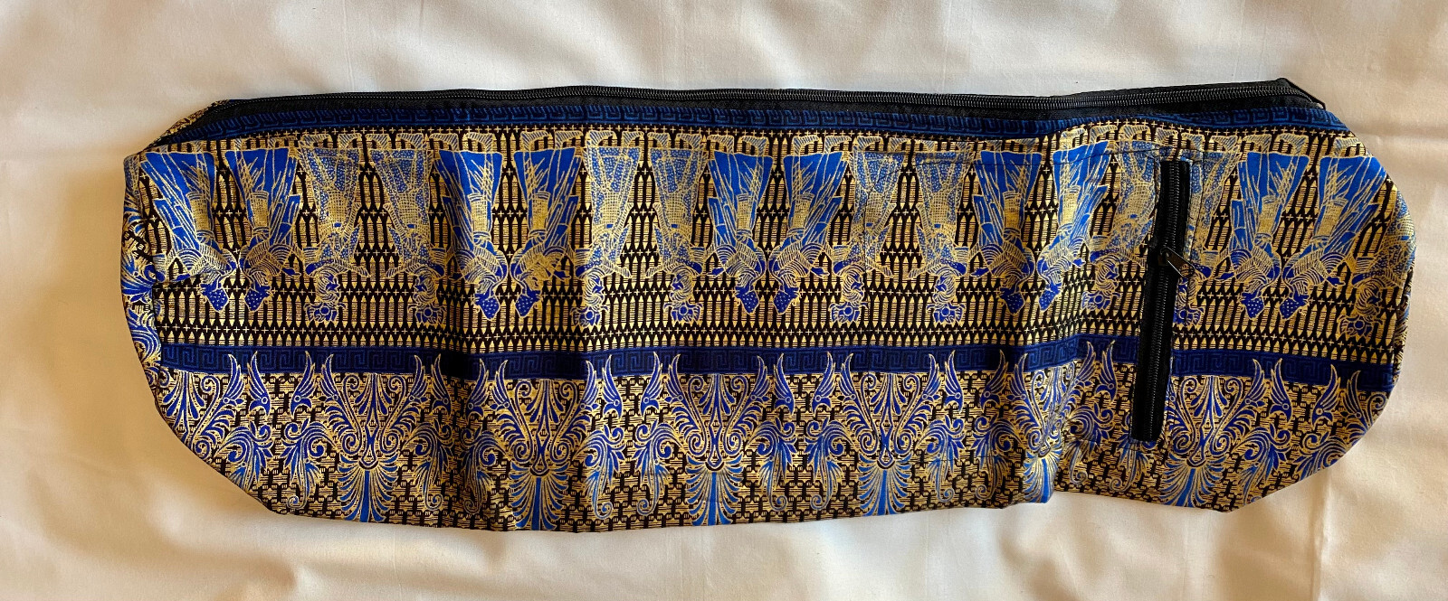 Blue Yoga Mat Carrier Pilates Beach Bag Gym Shoulder Strap Bali Indonesia Sport