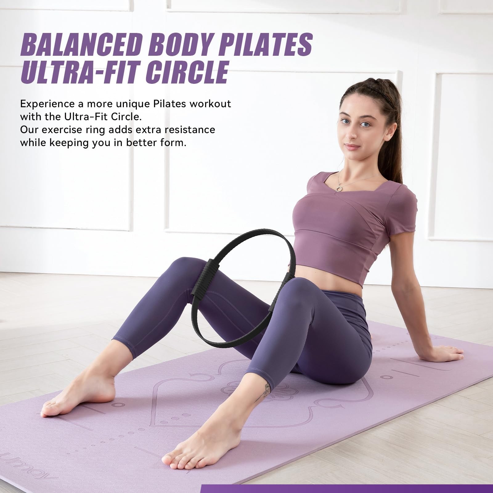 Pilates Ring Circle, 14&Prime; Magic Circle Pilates Rings for Focusing on Toning In…