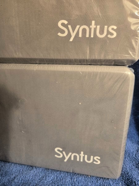 Syntus Yoga Blocks Set of 2 – Gray – High Density Foam – New/Sealed