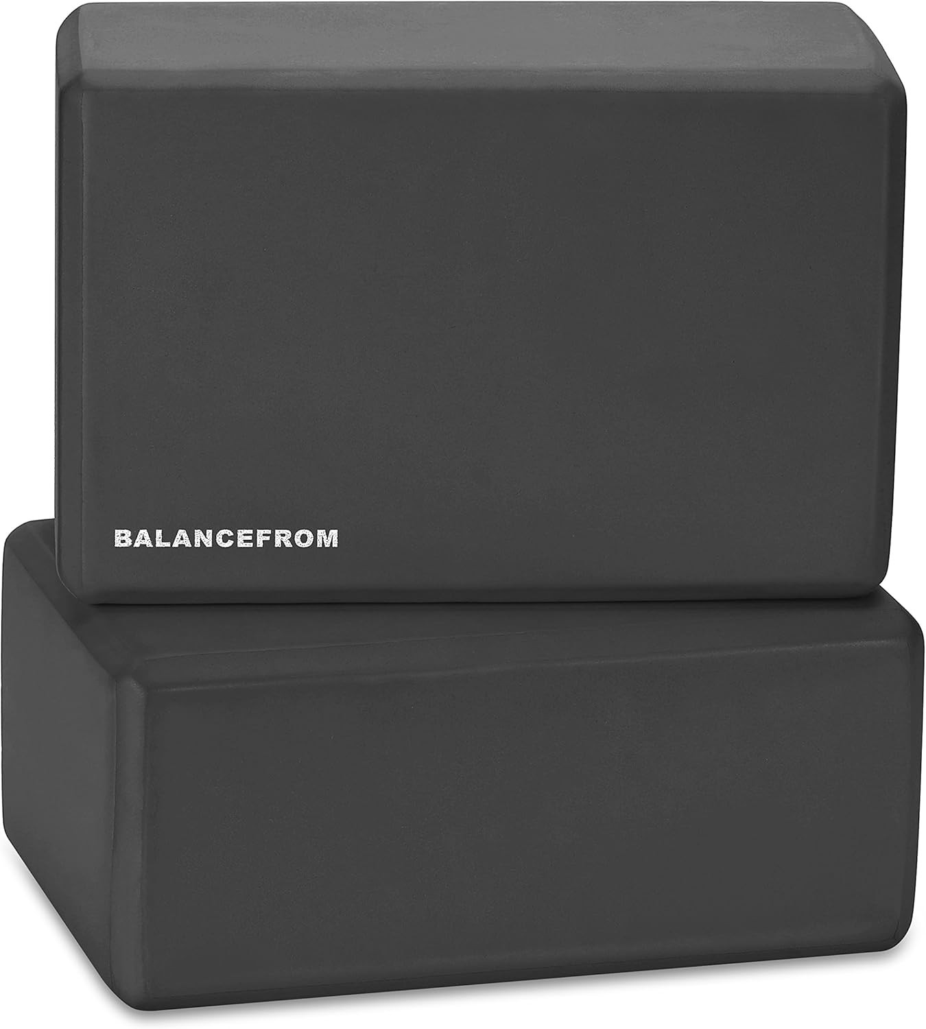 Set of 2 High Density Yoga Blocks, 9&Prime;x6&Prime;x4&Prime; Each, Pair (Black)