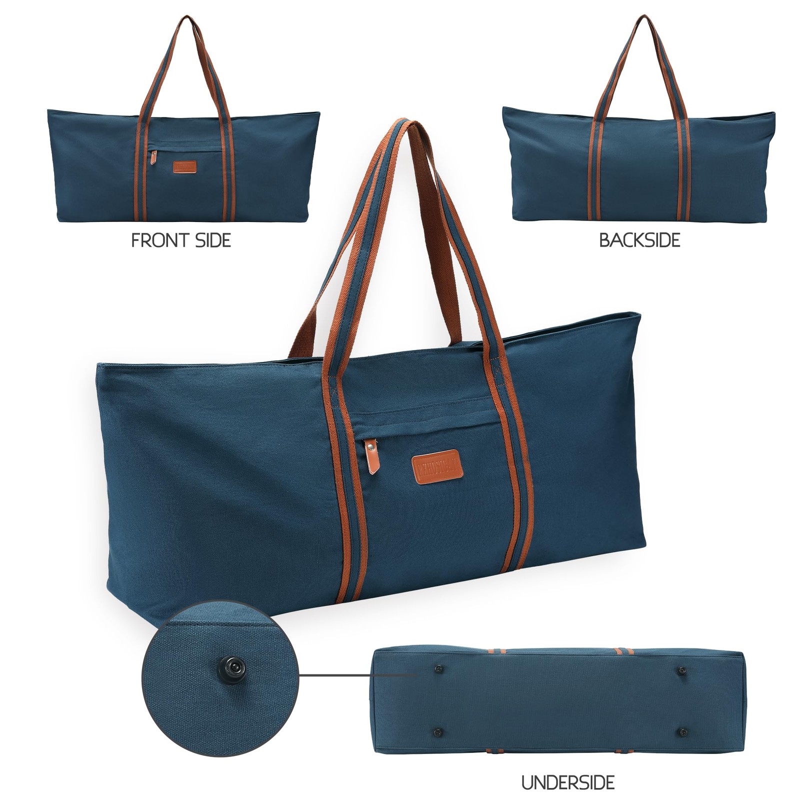 with Multi-Functional Storage Pockets Full-Zip Extra Large Yoga Mat Tote Bag …
