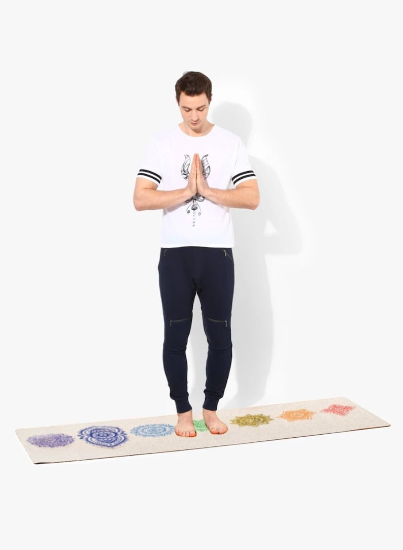 Chakra Hemp Yoga Mat by Shakti Warrior | 100% natural & non-toxic | Non Slip