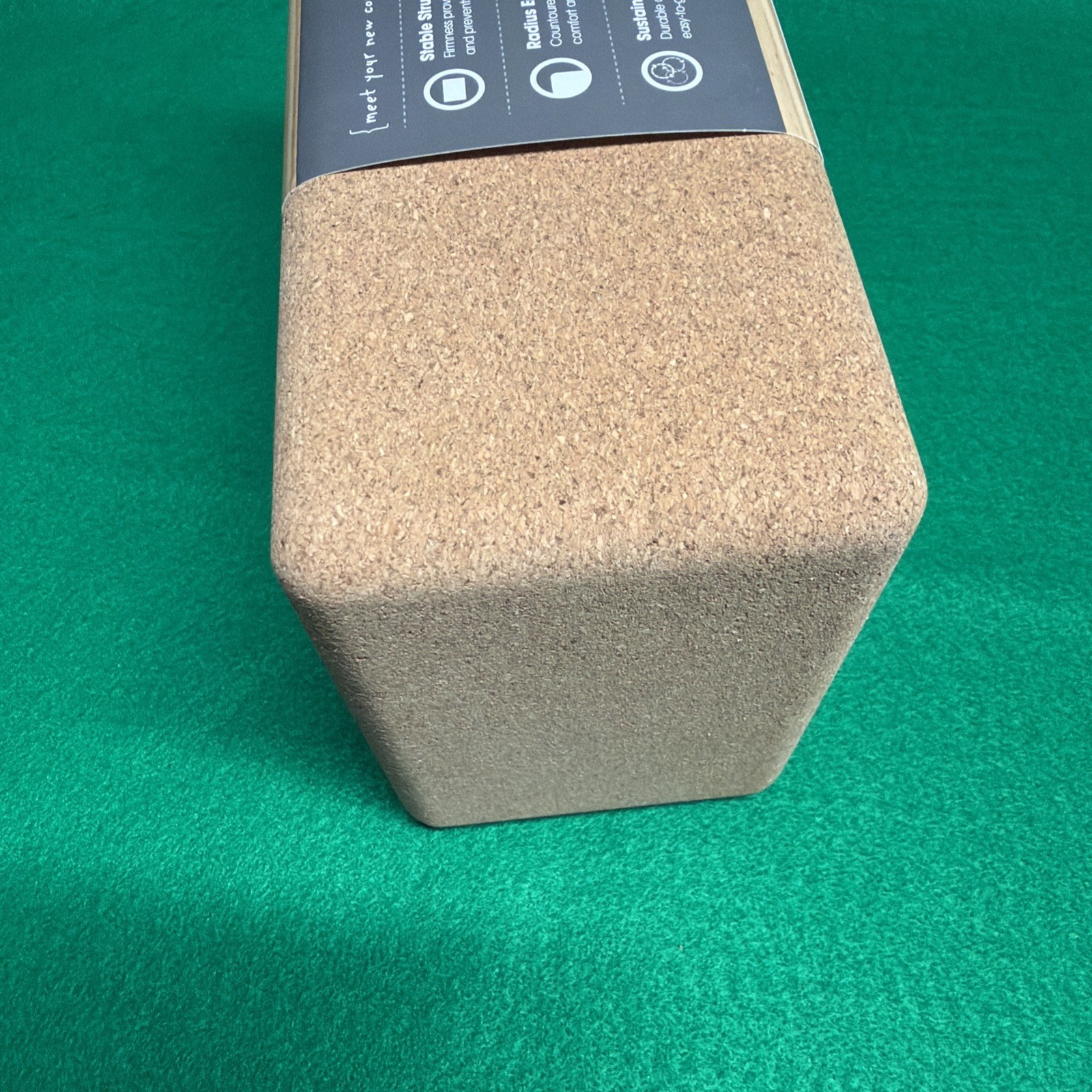 Manduka Cork Yoga Block Improve Strength Balance Flexibility Barre Natural