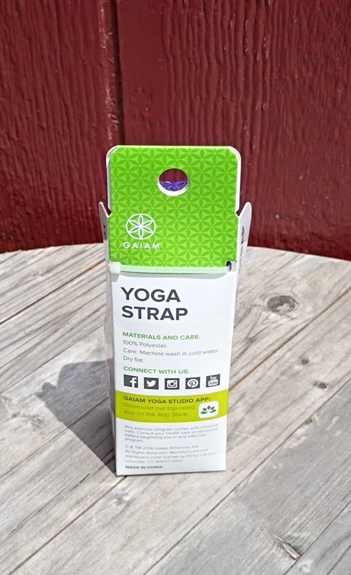 Gaiam 6 Foot Yoga Strap Blue New In Box Stretch Exercise Fitness Strap