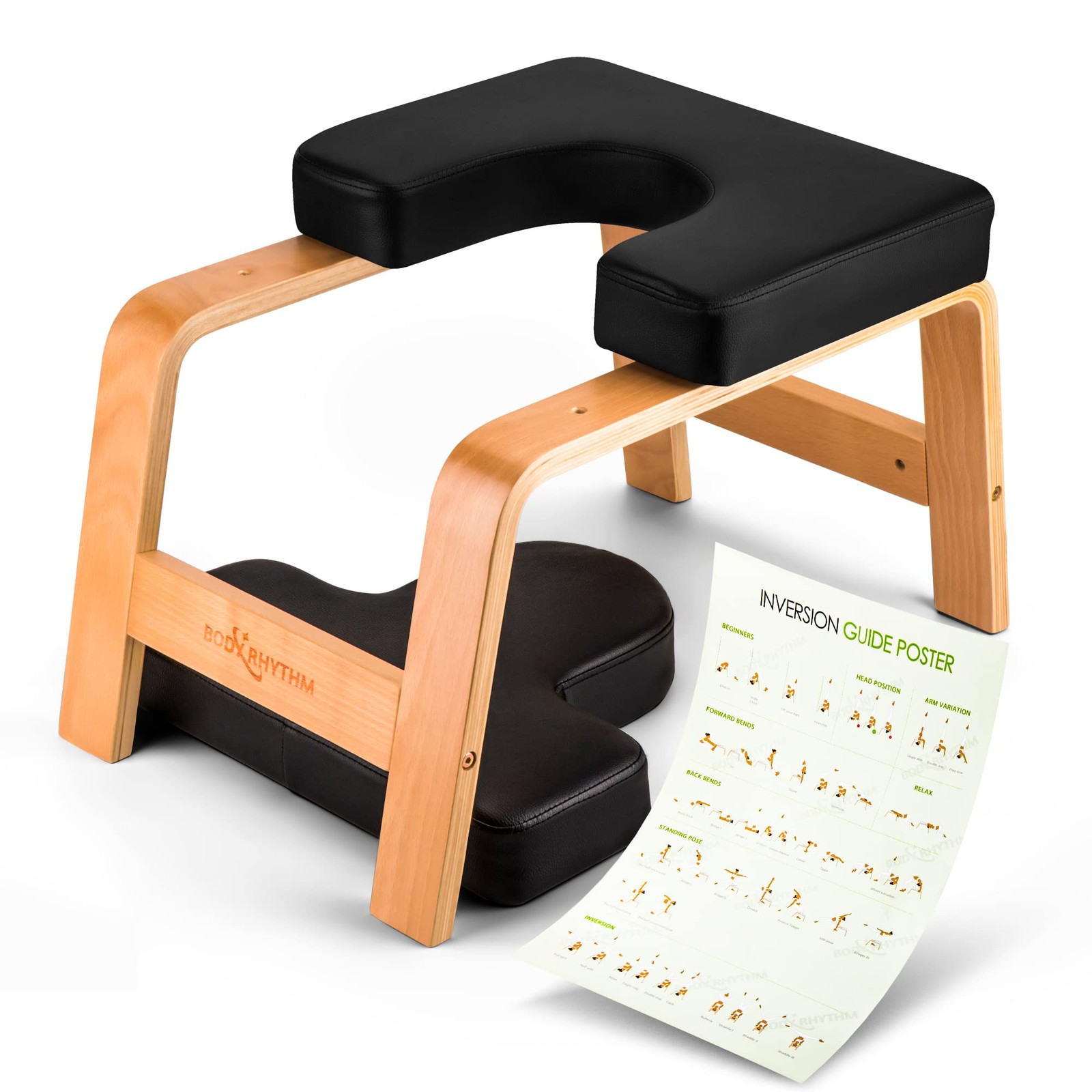 Yoga Headstand Bench Inversion Chair Neck Shoulder Relief Strength Training 440l
