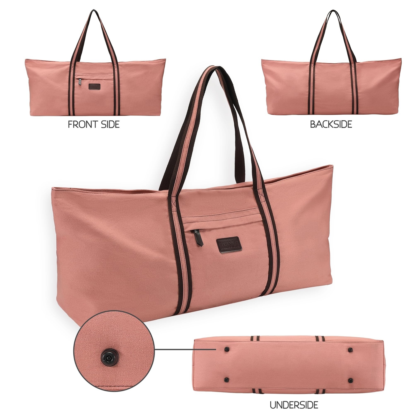 with Multi-Functional Storage Pockets Full-Zip Extra Large Yoga Mat Tote Bag …