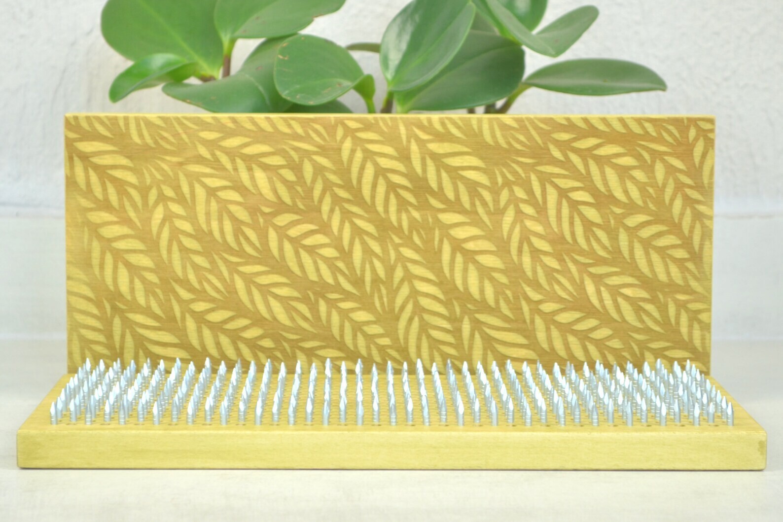 Sadhu Board Yoga Nails for Begginer 10mm / 0.4&Prime; Olive color Leaves