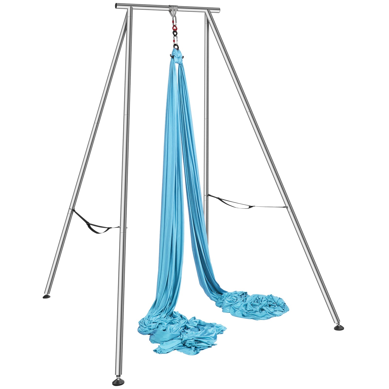 Uimoso Yoga Swing Stand Hammock Aerial Silk Kit 551.15 lbs Load Yoga Frame Blue