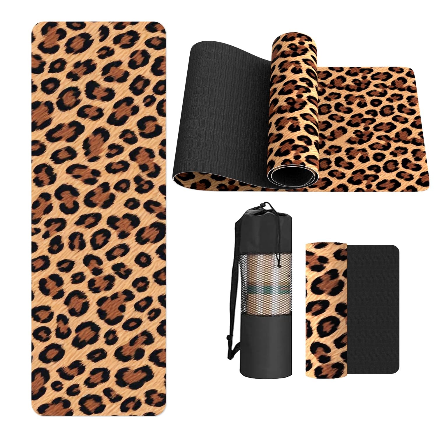 Extra Thick Yoga Mat 6mm，pilates mat thick – Non-Slip Exercise Mat for HIIT, …