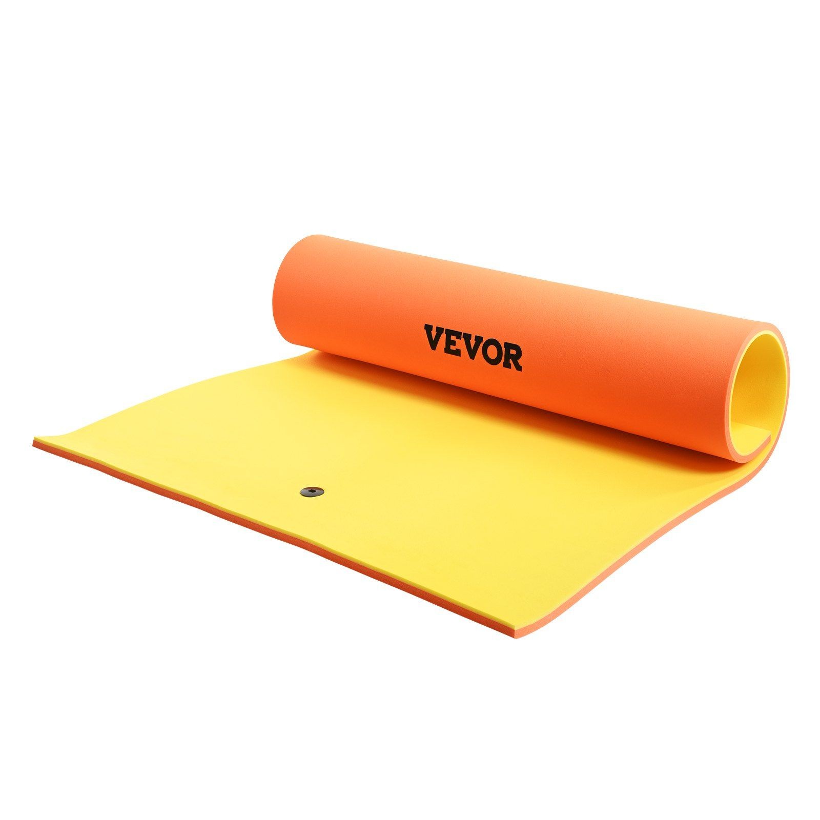 3-Layer 9x6ft XPE Foam Floating Raft 1.3in Thick Rock-Skin High-Visibility