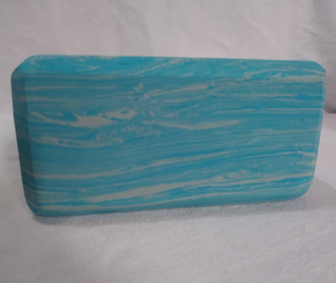 Series-8 Fitness Yoga Block Teal Wash Color Brick Pilates Stretching Fitness Gym