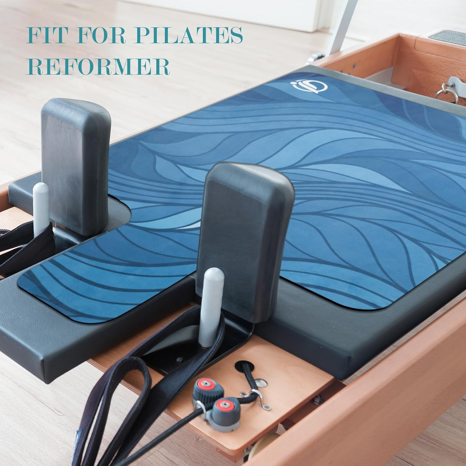 Lightweight Foldable Non-Slip Pilates Reformer Mat for Gym Fitness, Blue