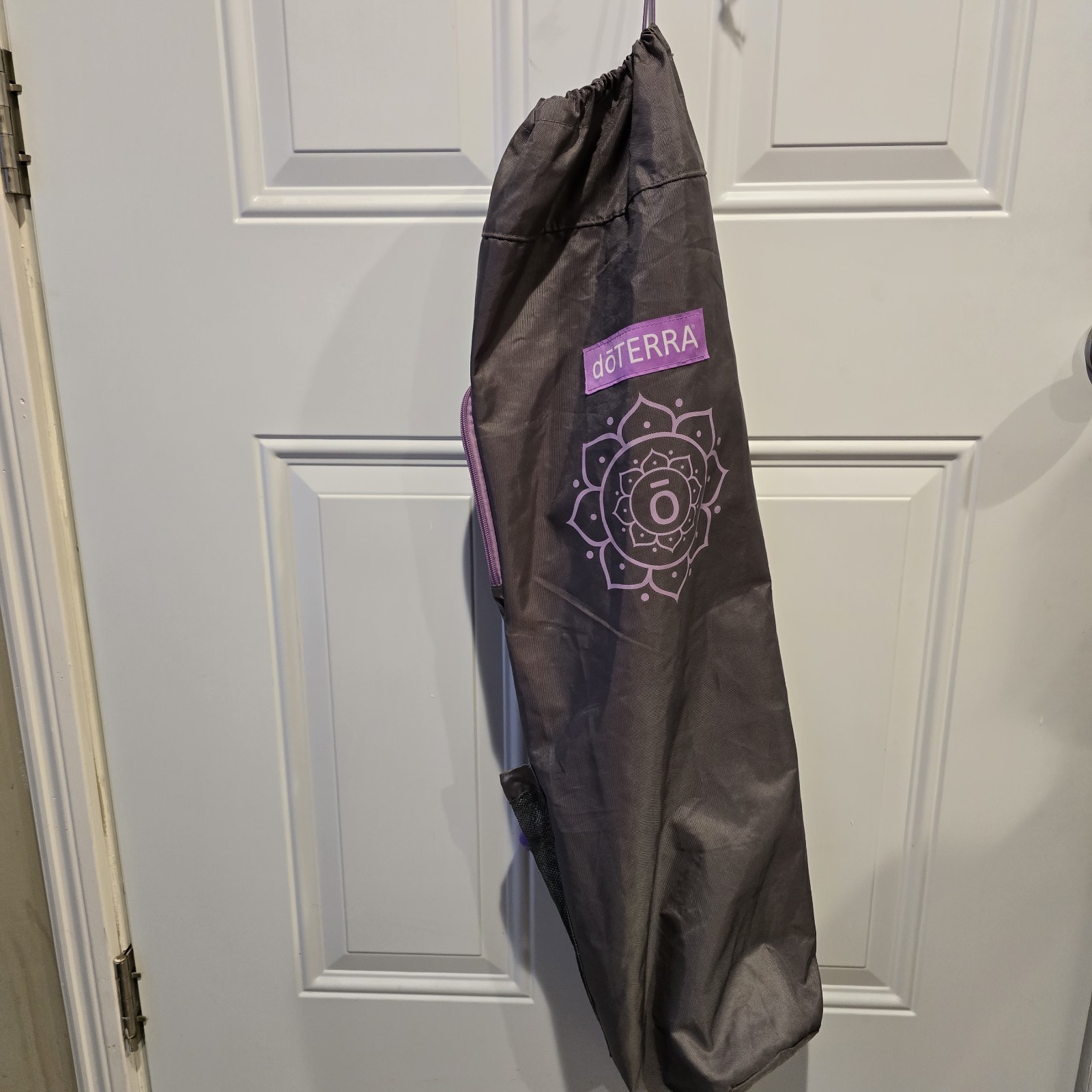 Doterra Yoga Mat Bag Grey & Purple Unused RARE. 22&Prime; By 8&Prime;