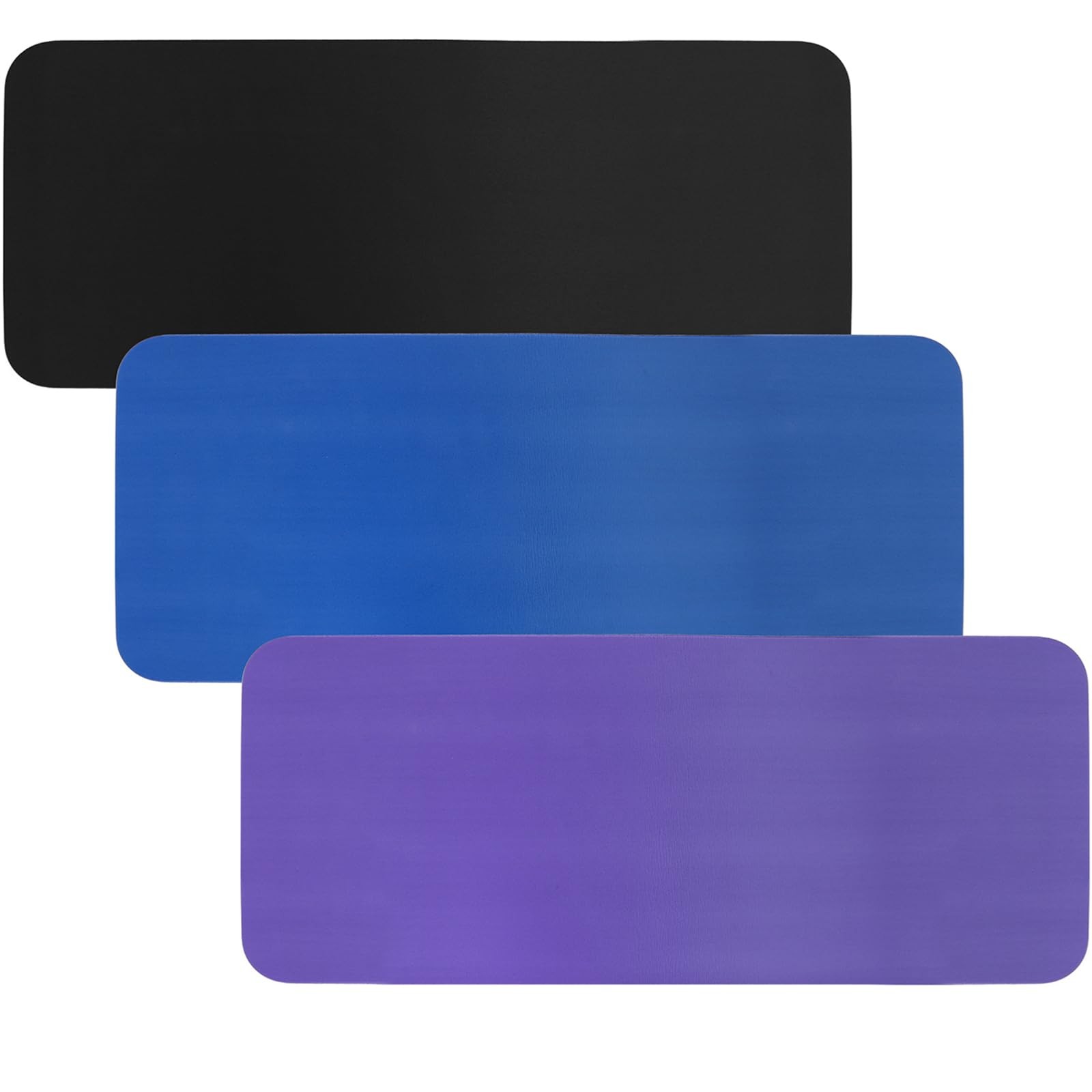 DEAYOU Yoga Knee Pads 3-Pack, 0.6&Prime; Thick Non-Slip Mats for Pain Relief, 24&Prime;x10&Prime;
