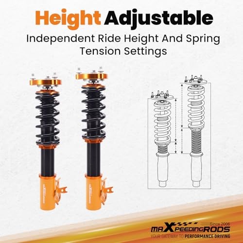Coilovers for Honda Civic 2006-2011, for Acura CSX 2006-2011, Height Gold