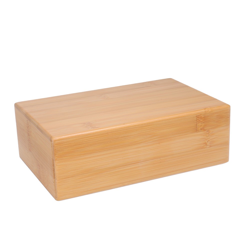 1Pcs Wooden Yoga Brick Durable Bamboo Block for Balance and Yoga Exercise