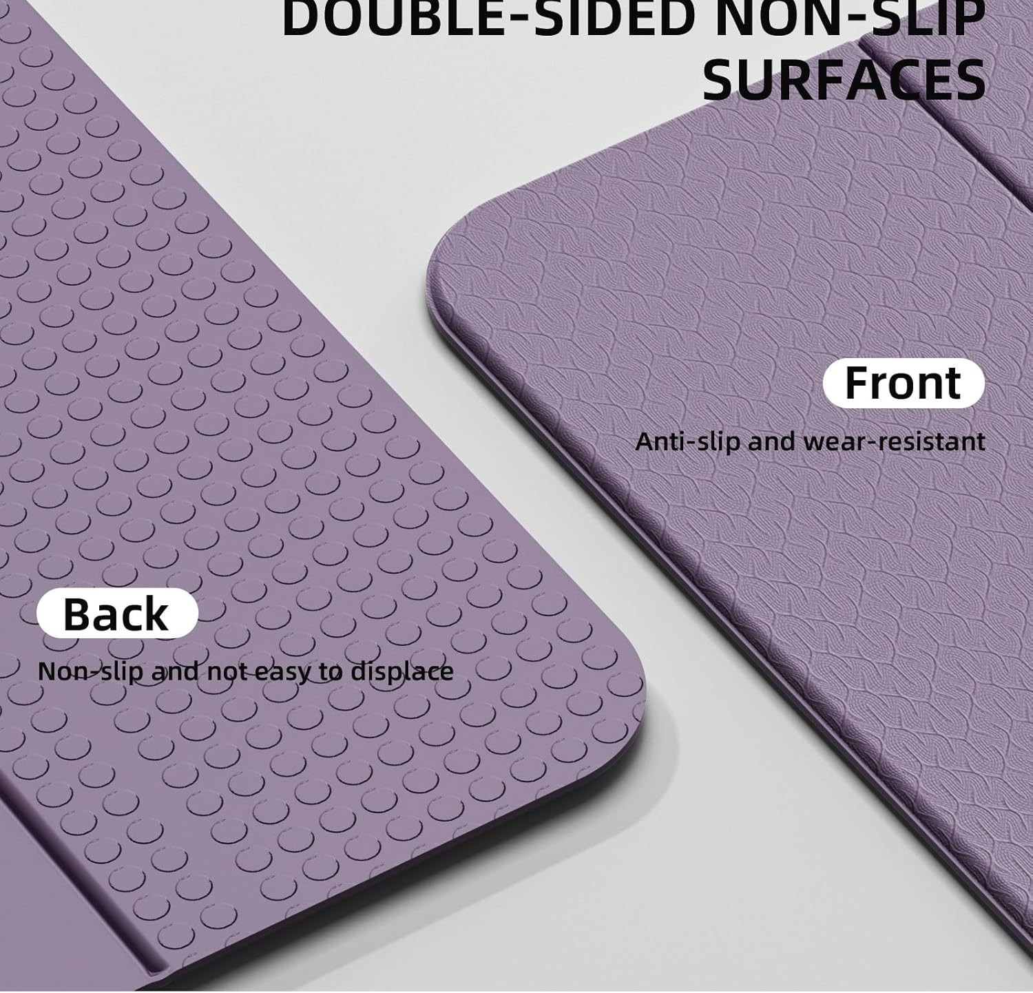 Folding Yoga Mat Extra Thick 0.4 Inch, Foldable Yoga Mat 75 x 26 Inches, TPE