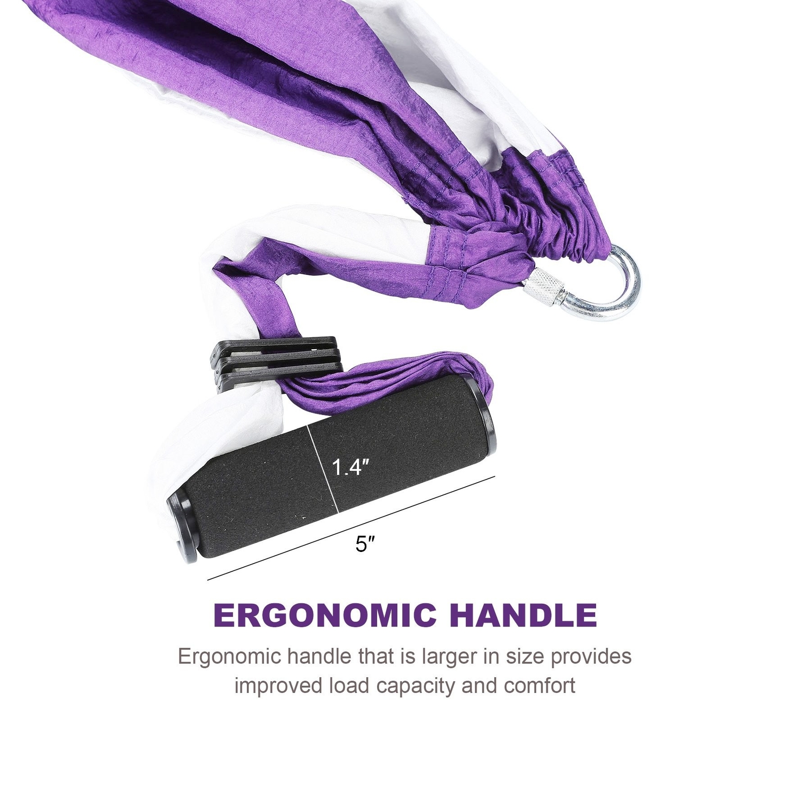 ZELUS Aerial Yoga Swing Sling Strong Yoga Hammock Kit Set Trapeze Inversion E…