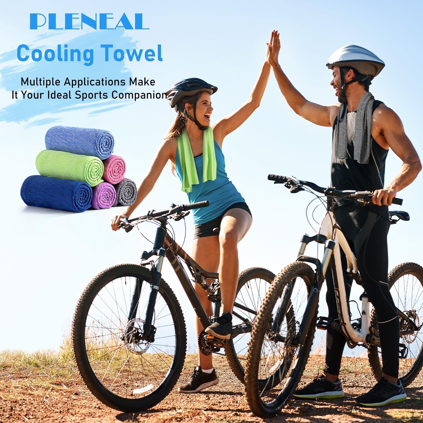 Pleneal Cooling Towels – 6 Pack Cooling Towel (40&Prime;x12&Prime;), Ice Gym Towels for W…