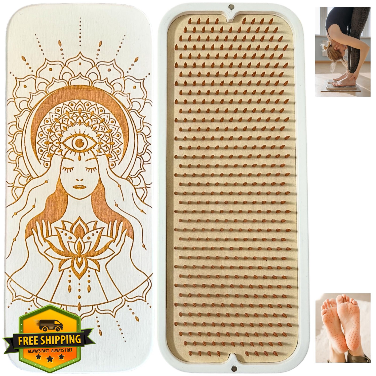 TENGRY sadhu board copper nails 10mm lotus