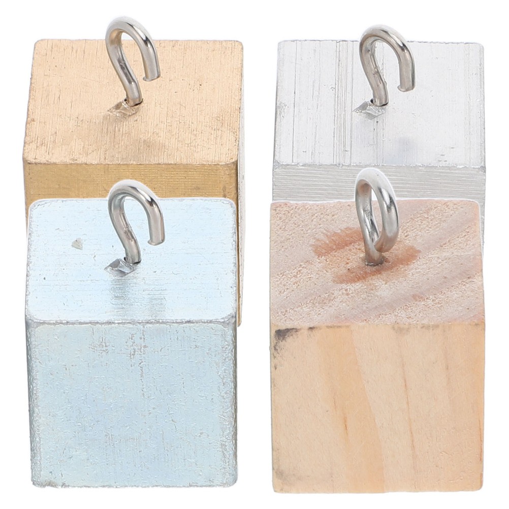 4 Pcs Teaching Density for Science Wood Classroom