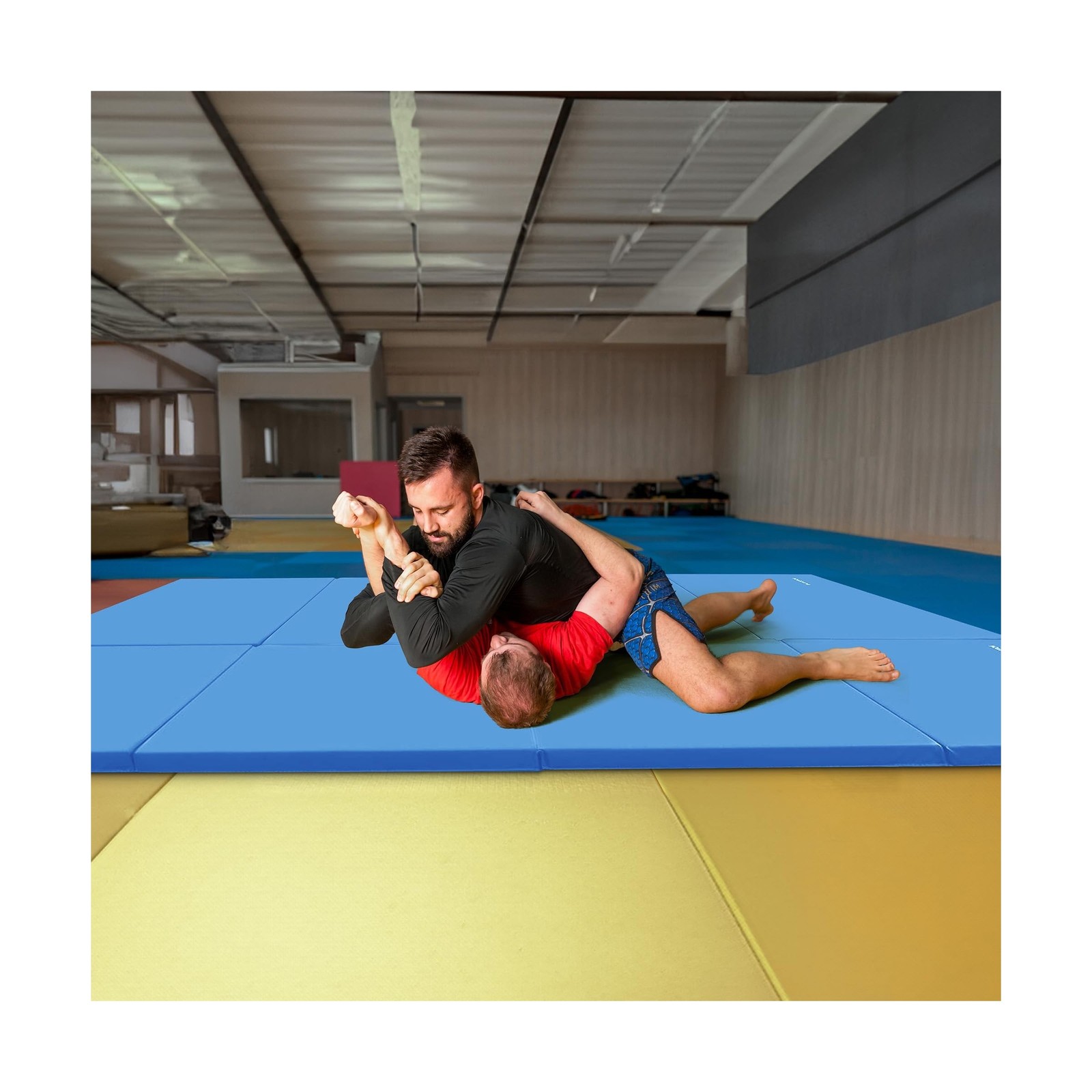 BalanceFrom 10×4 Feet 4-Panel Folding Gymnastics Mat – 2-Inch Thick Pad wi
