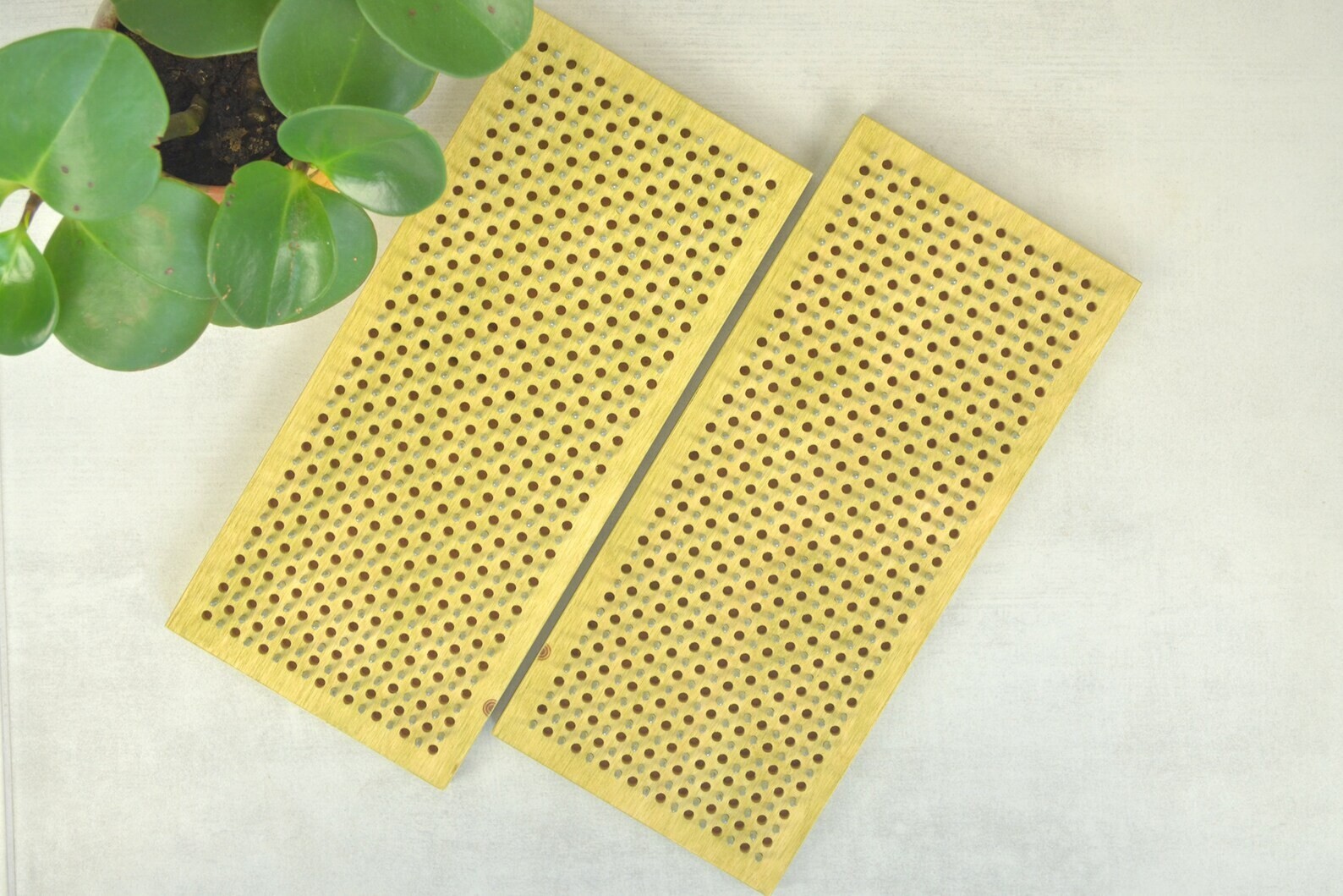 Sadhu Board Yoga Nails for Begginer 10mm / 0.4&Prime; Olive color Leaves