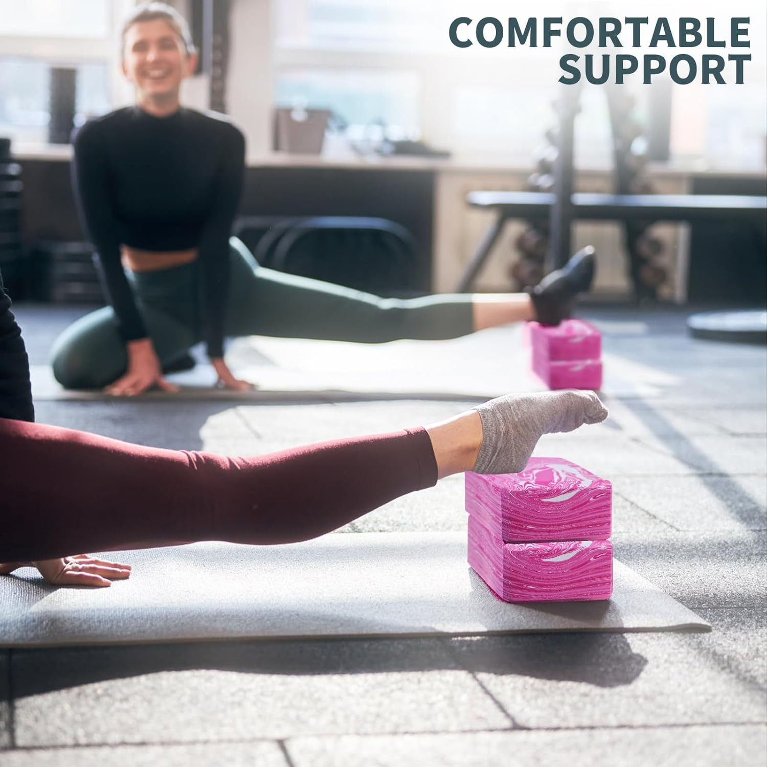 2-Pack Yoga Blocks, High-Density 9&Prime;X6&Prime;X3&Prime; Yoga Brick Foam Blocks Non-Slip EVA Fo