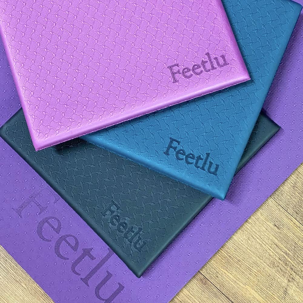 Yoga Knee Pad Cushion Exercise Folding 1/2 Inch Thick 24×12 Inch Extra Support
