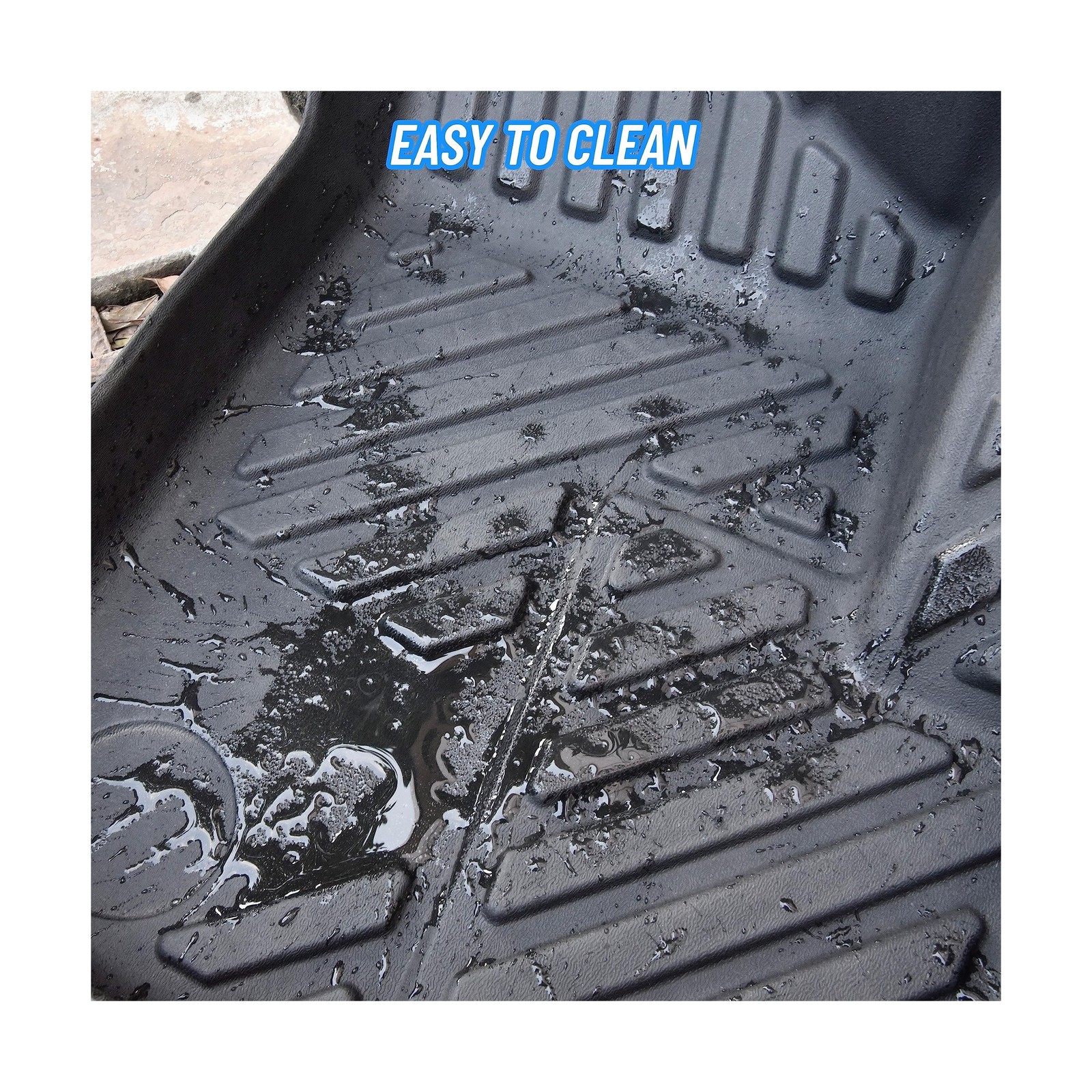 SAUTVS TPE Front Floor Mats for RZR XP 1000 14-23, Front Row Floor Liners All…