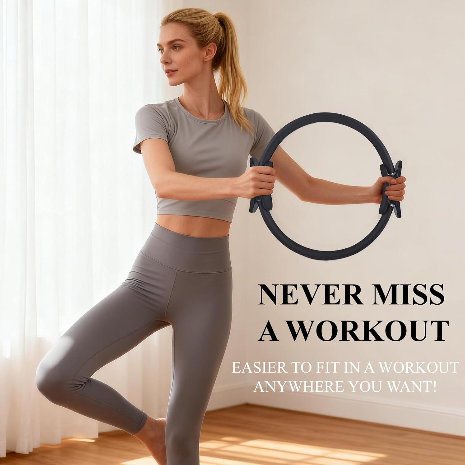 12 Pack Pilates Ring Set – 15 Inch Magic Circle Bulk Yoga Fitness Rings for Full