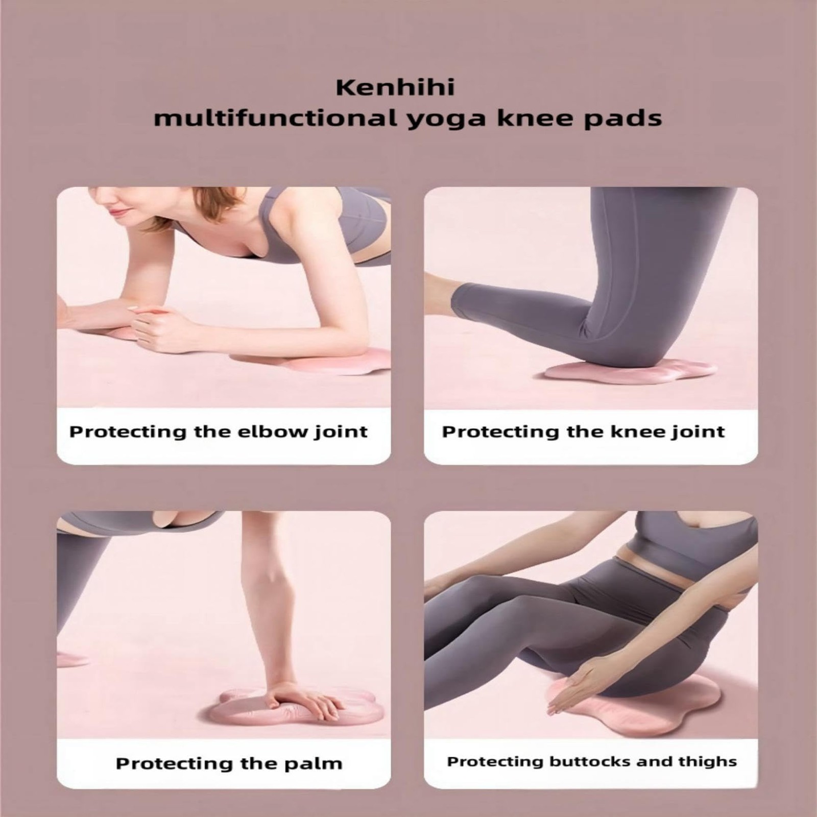 2 Pack Yoga Knee Guards Male Female Props Accessories Fitness Pilates Pads