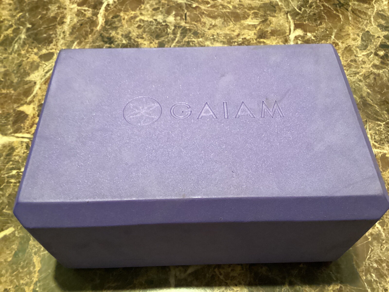Gaiam Yoga Block Supportive Latex-Free Pilates Meditation Lavender
